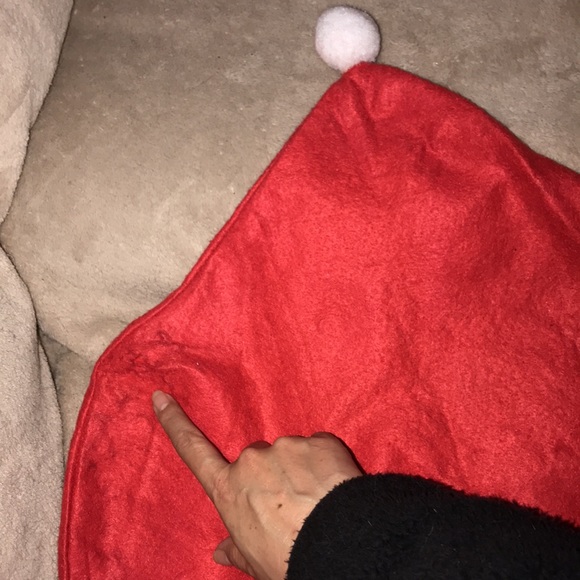 XL Santa hat decor 17” x 23” damaged - Picture 4 of 5